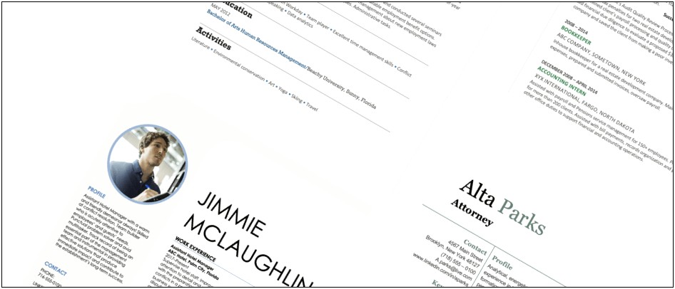 Example Of A Real Resume Download