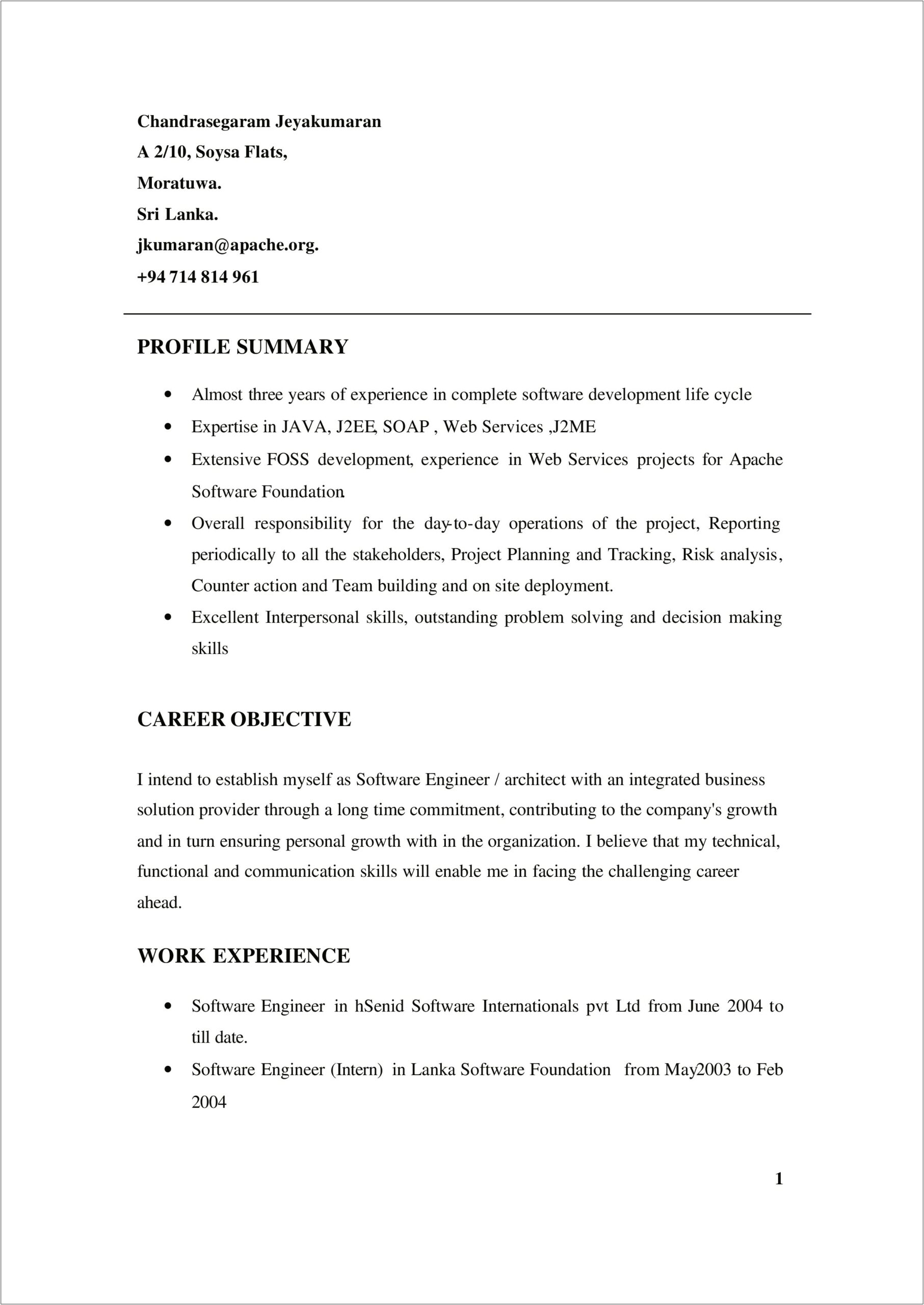 Example Of A Resume With Long Work History