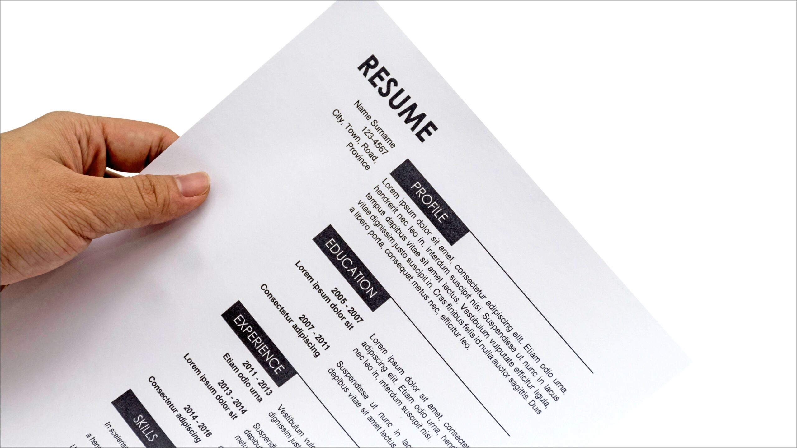 Example Of A Simple Resume Letter