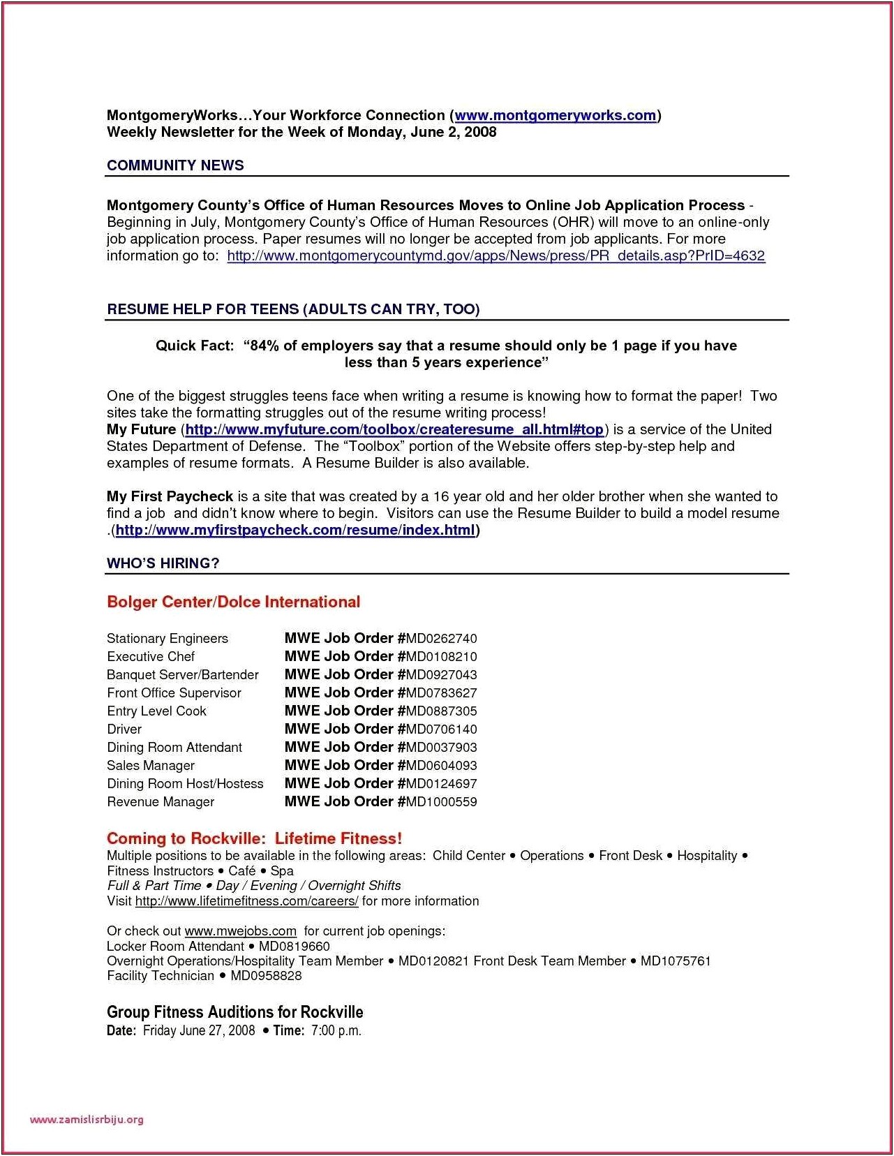 Example Of Accepted Papers On Resume