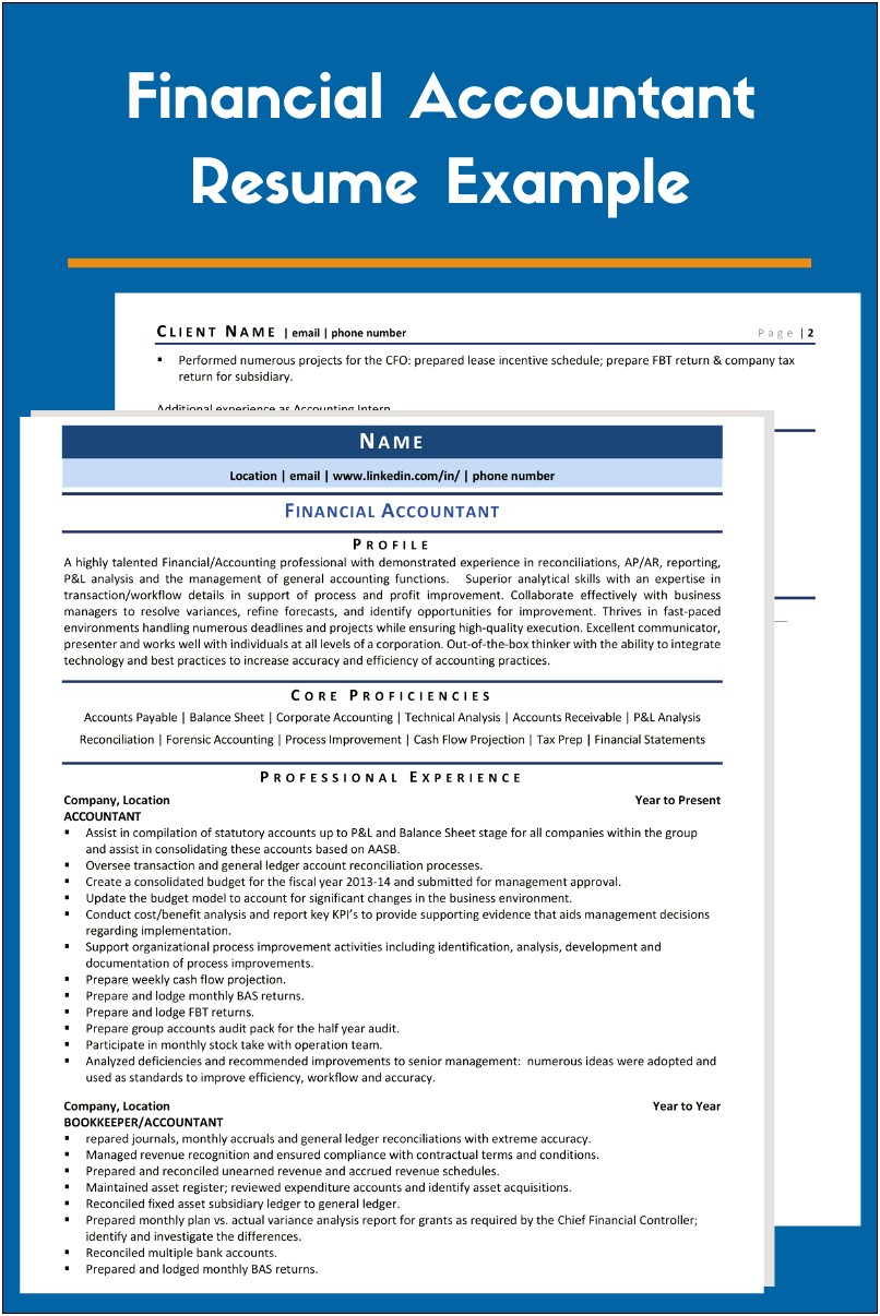 Example Of Business Summary For Resume