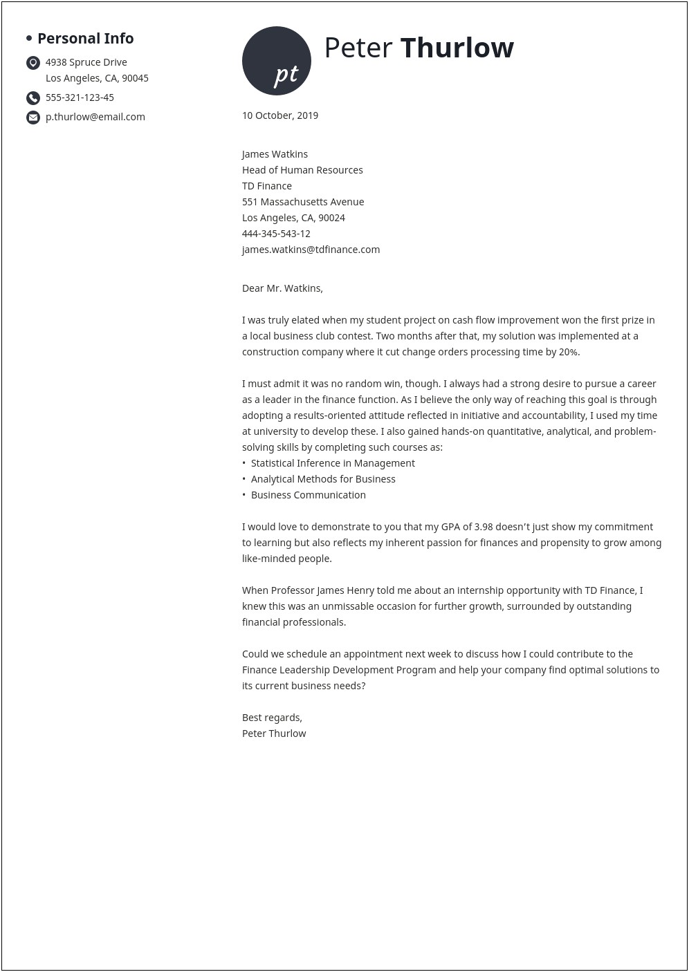 Example Of Cover Letter For Resume Malaysia