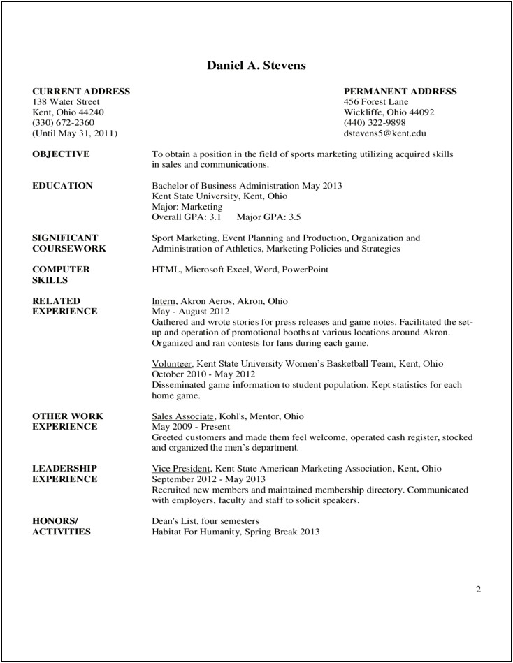 Example Of Cover Sheets For Resume