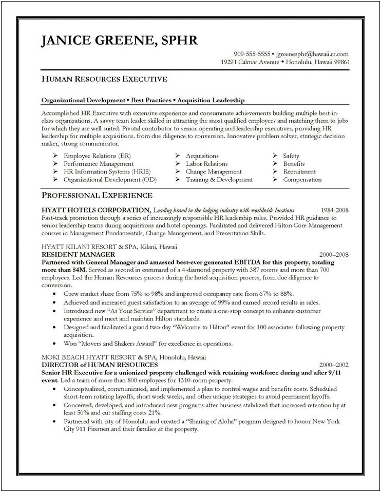 Example Of Mission Statement On Resume