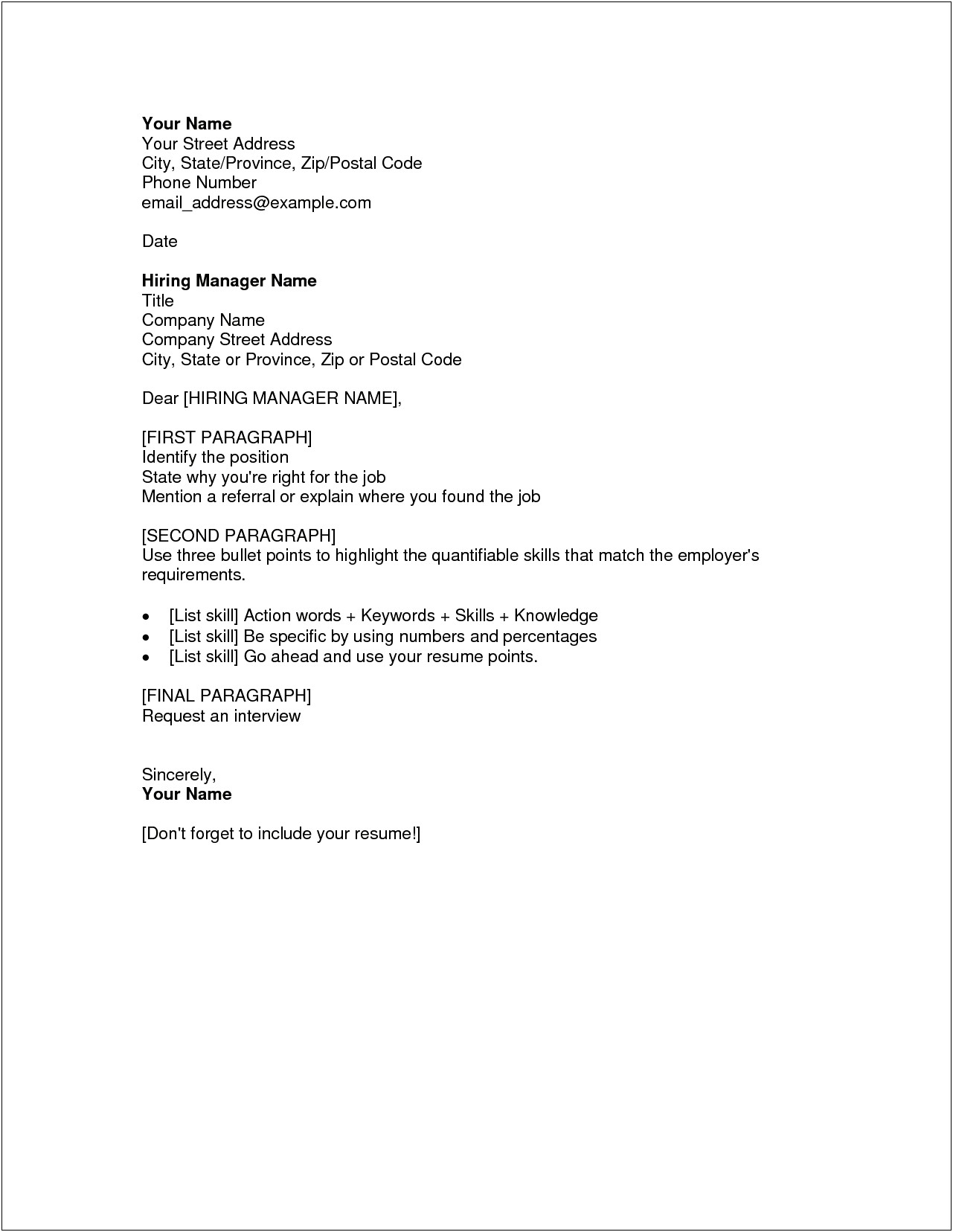 Example Of Resume Cover Letter Essay Style
