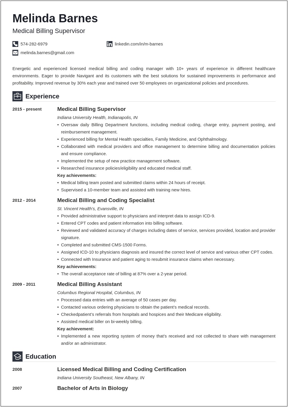 Example Of Resume Executive Summary And Enrollment Management