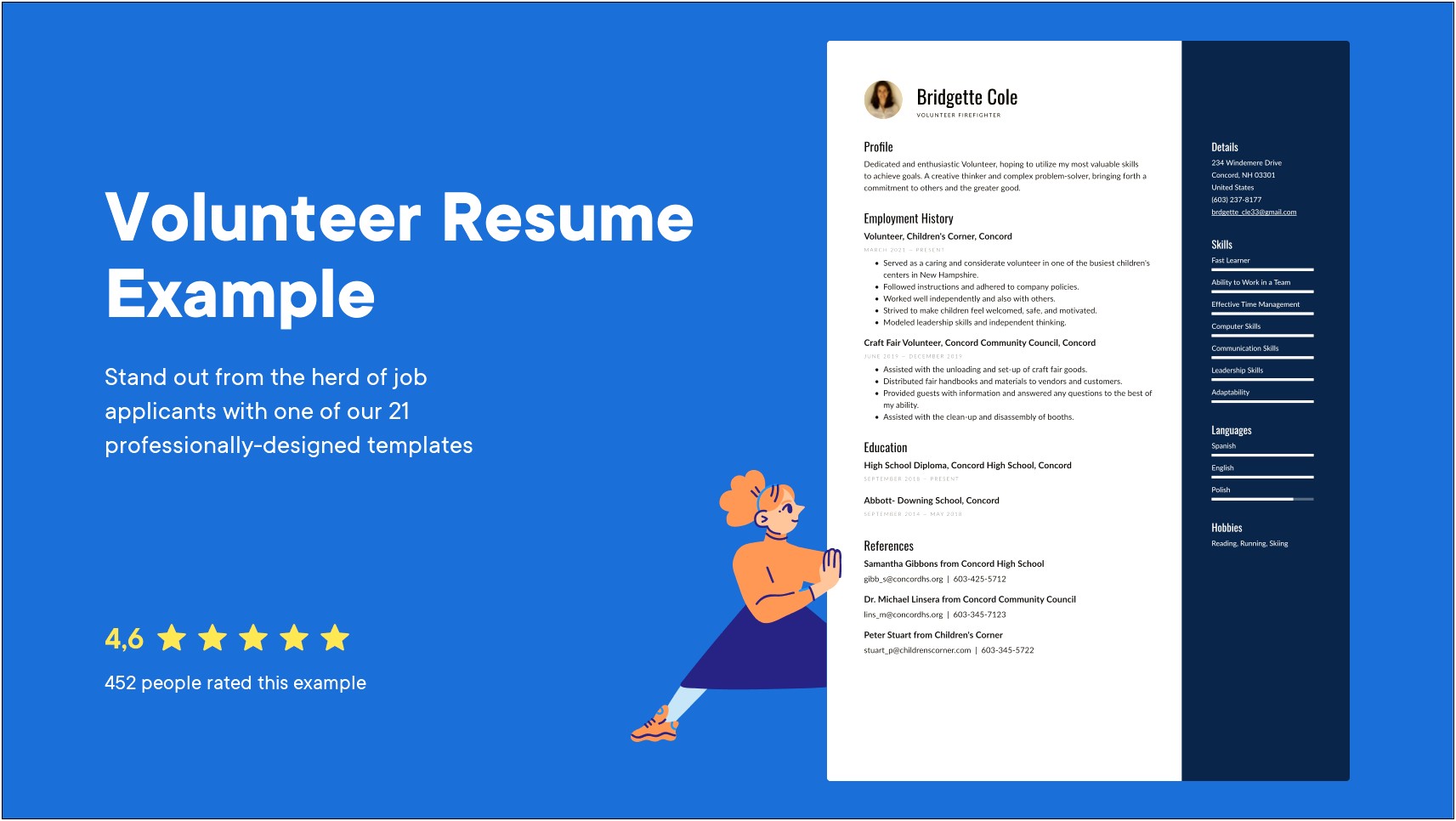 Example Of Resume For Volunteer Work