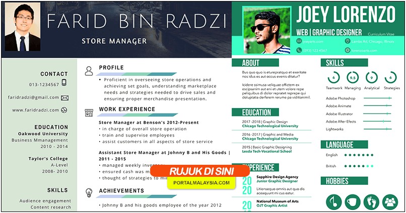 Example Of Resume Malaysia 2018