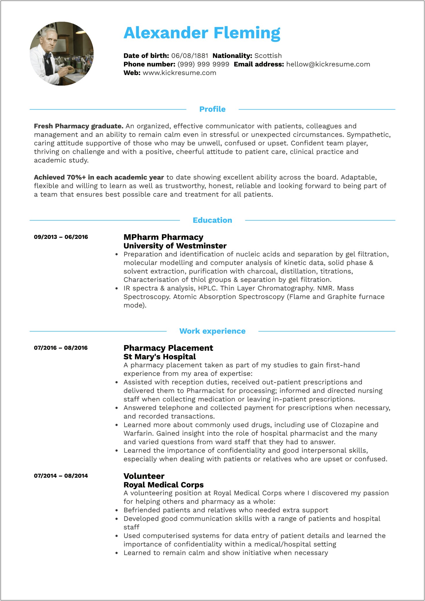 Example Of Student Colleague Summary Resume