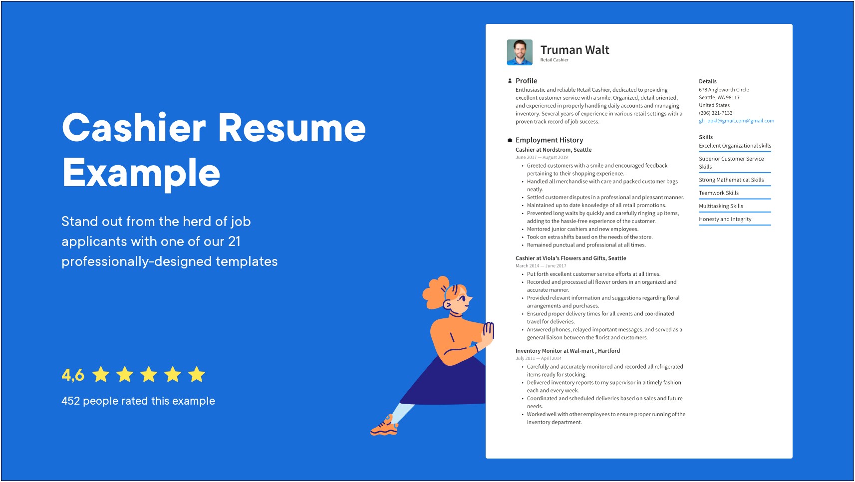 Example Resume For Gas Station Cashier Objective