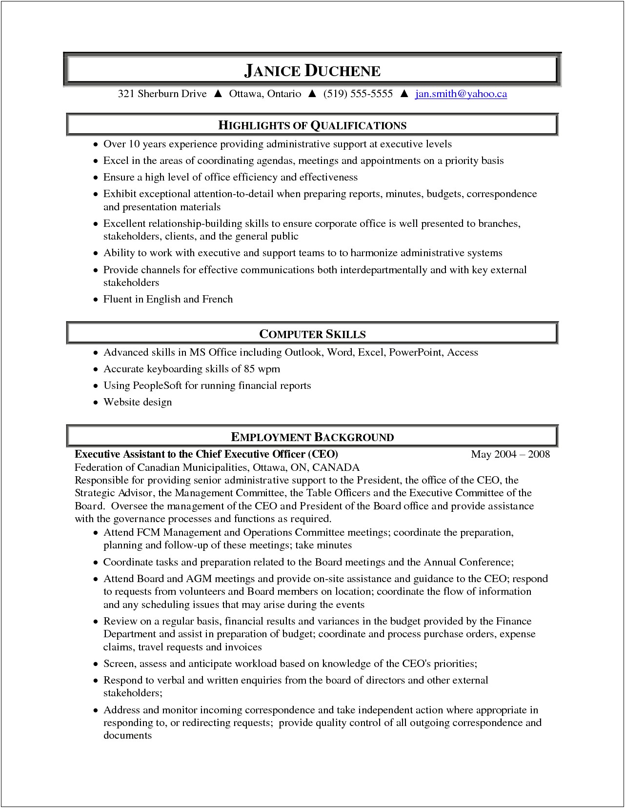 Example Resume For Medical Administrative Assistant