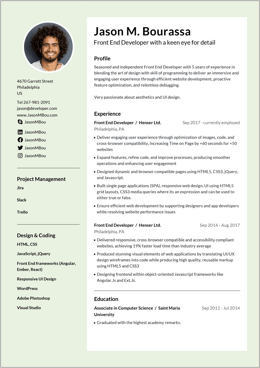 Example Resume Never Had A Spa Job