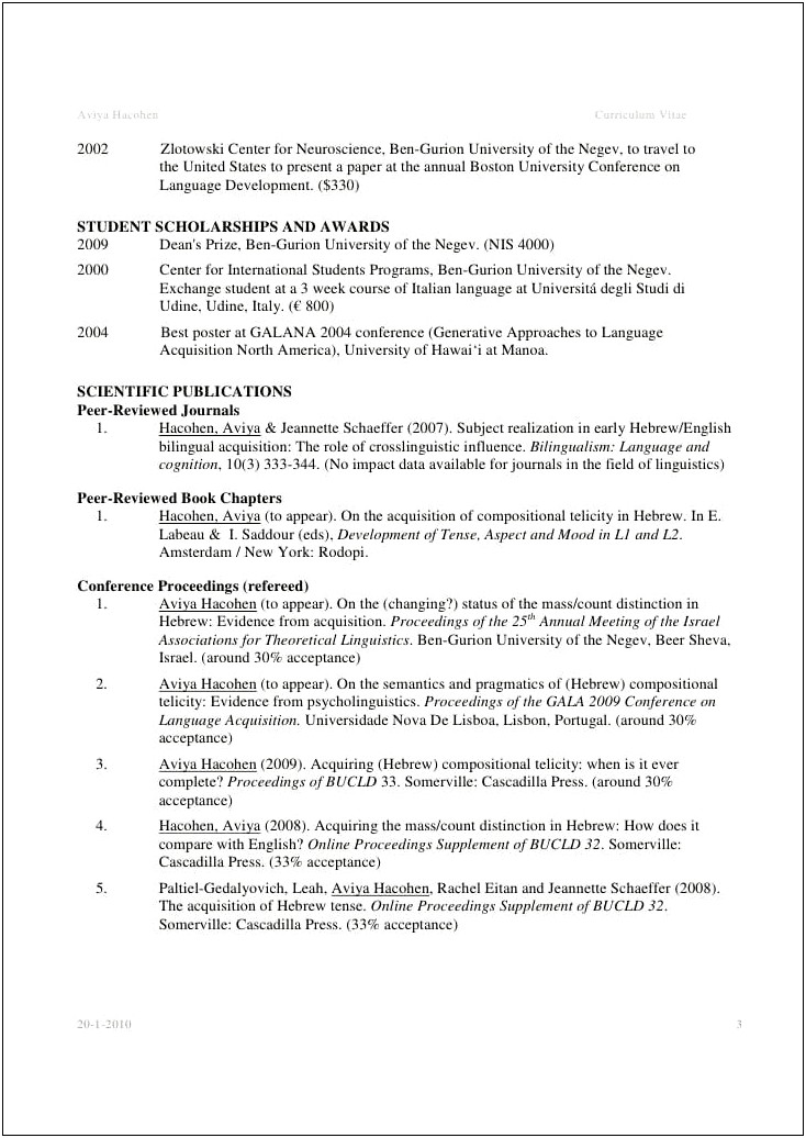 Examples Of A College Resume For Scholarships