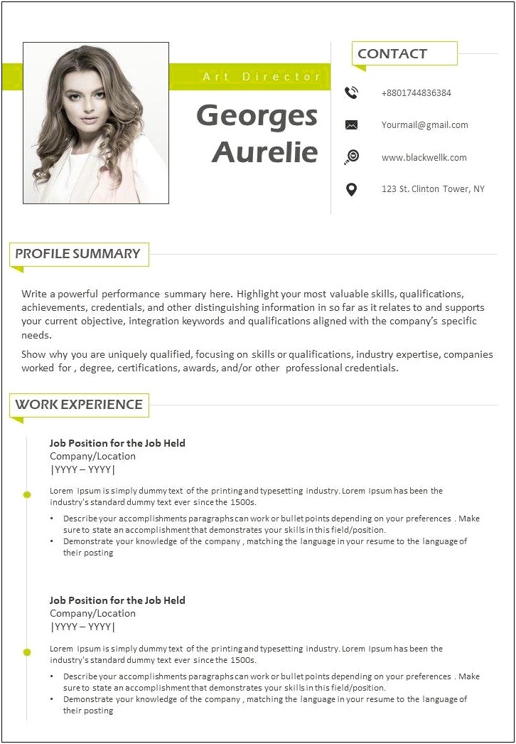 Examples Of A Professional Summary For Your Resume