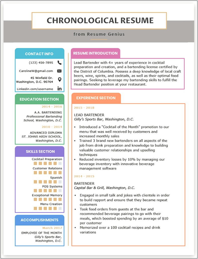 Examples Of A Successful Resume