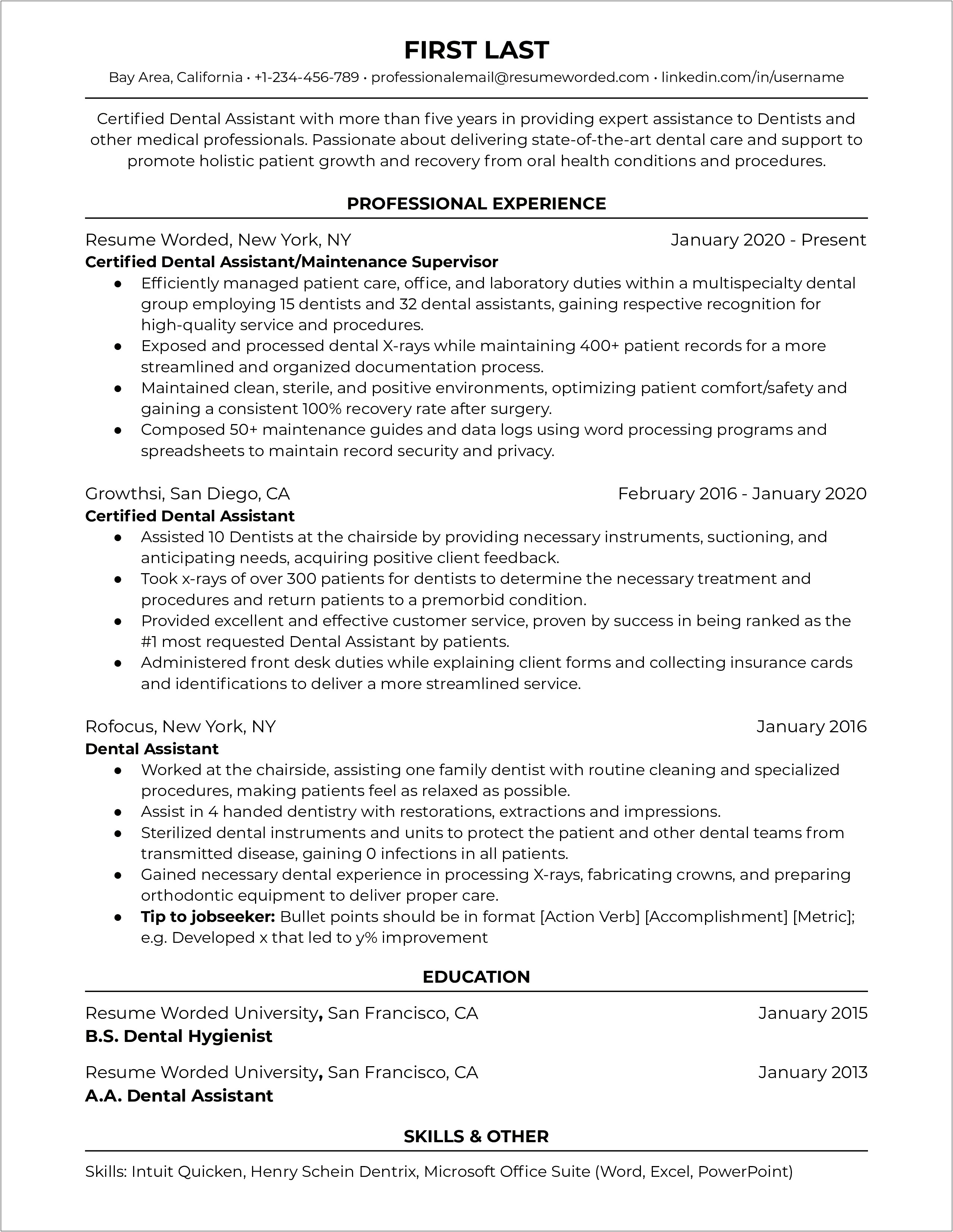Examples Of Education Assistant Resumes