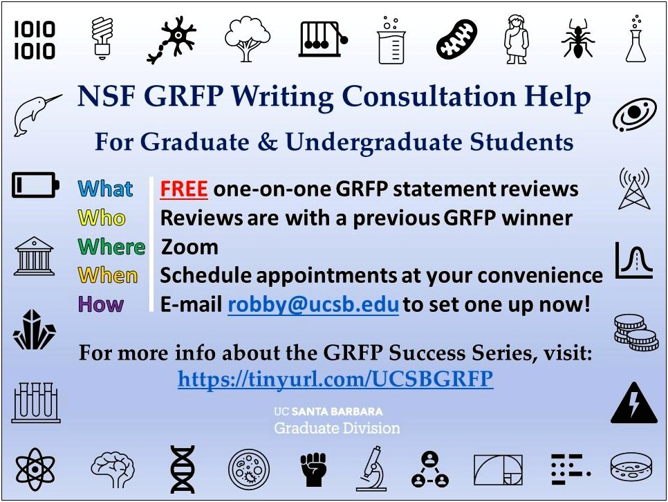 Examples Of Good Nsf Grfp Resumes
