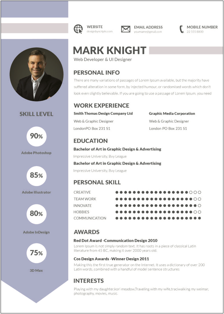 Examples Of Good Professional Resumes