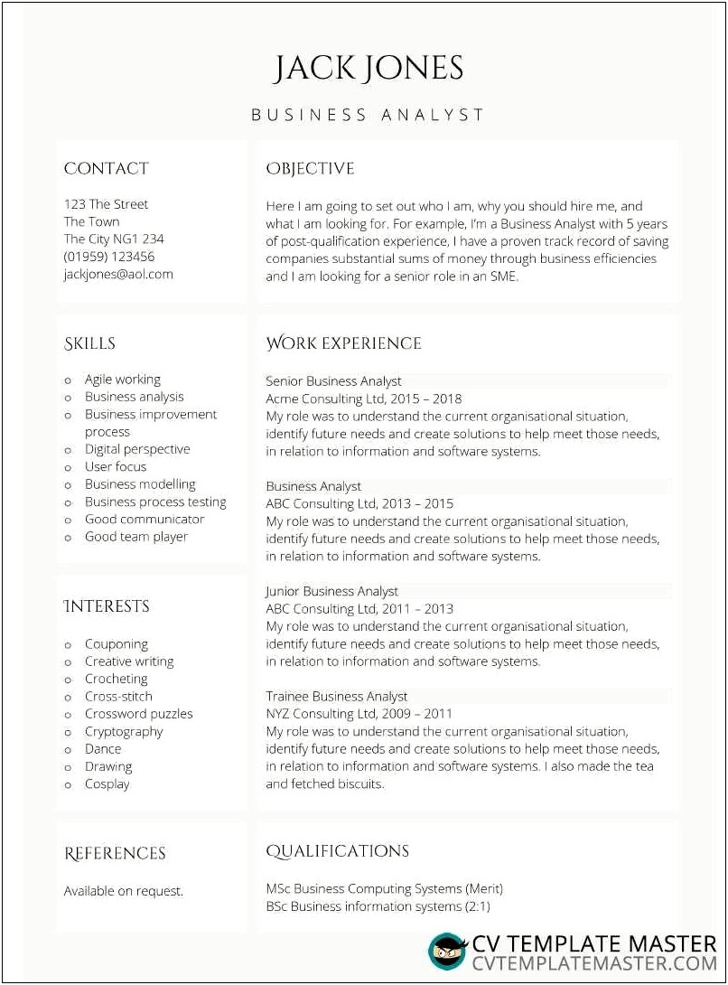 Examples Of Highlights For Resumes
