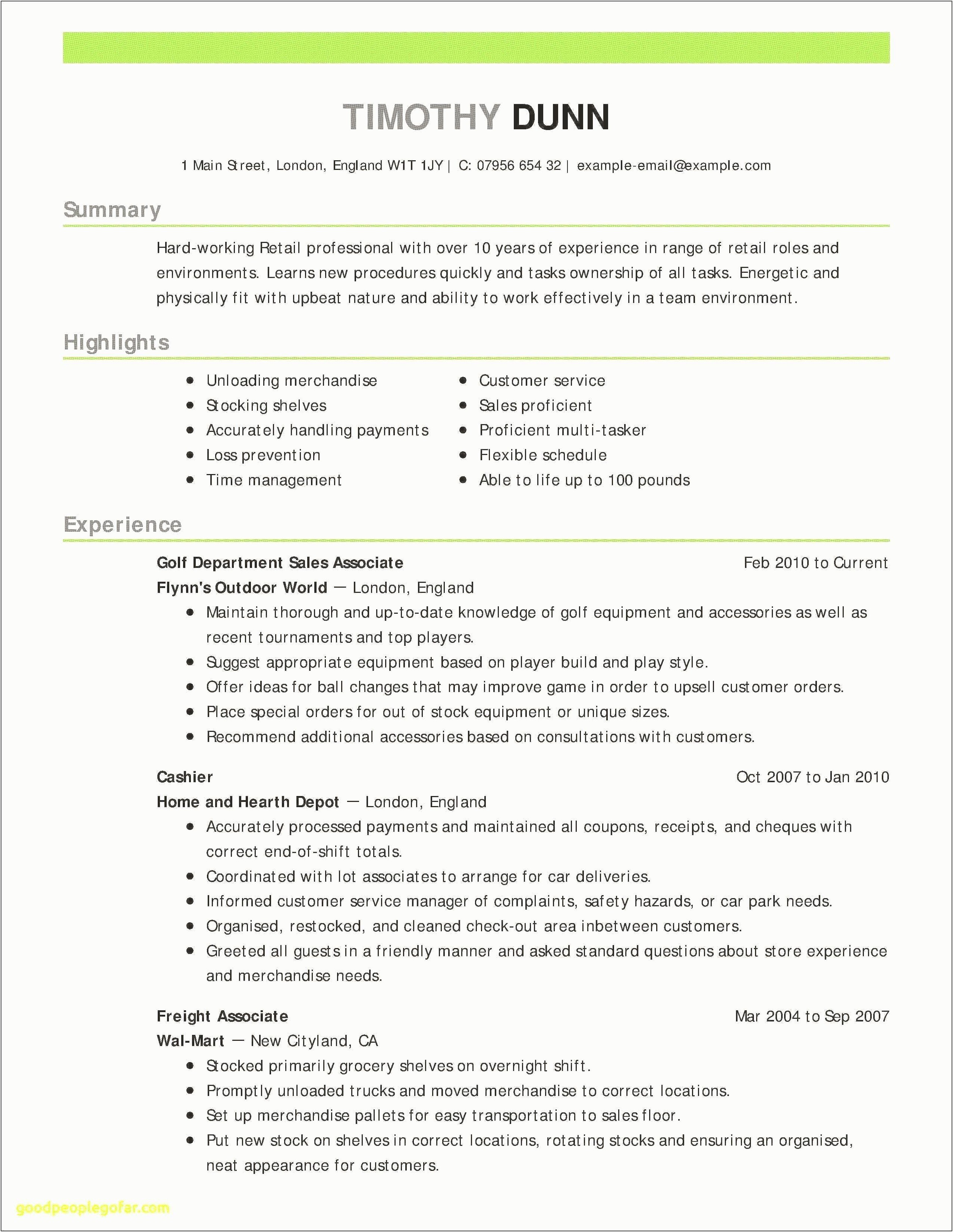 Examples Of Resume Summary Objectives