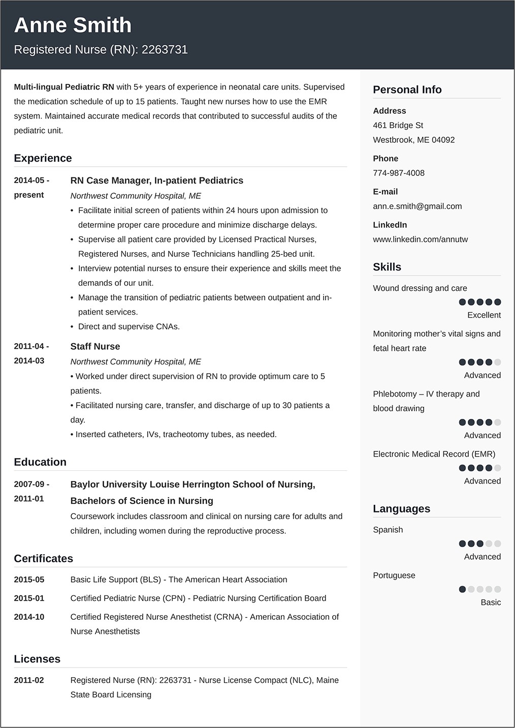 Examples Of Resumes Fo It