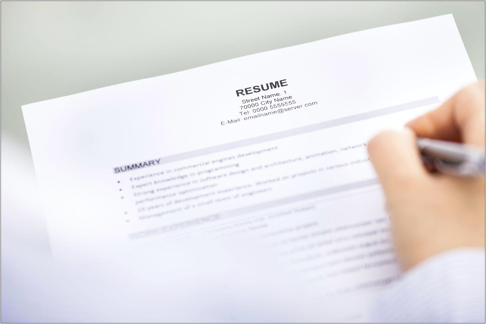 Examples Of Summary Descriptions On Resumes