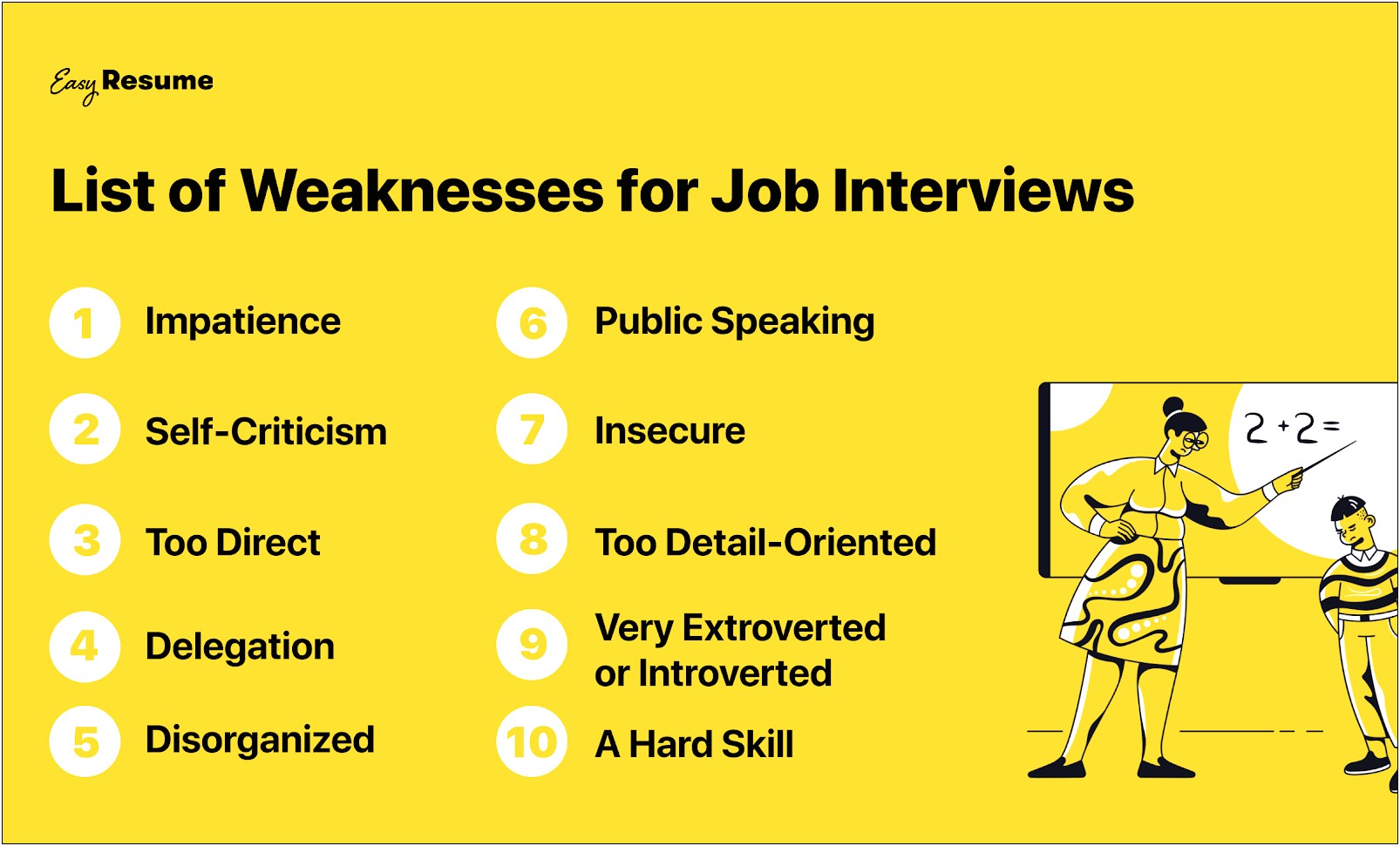 Examples Of Weaknesses For Resume