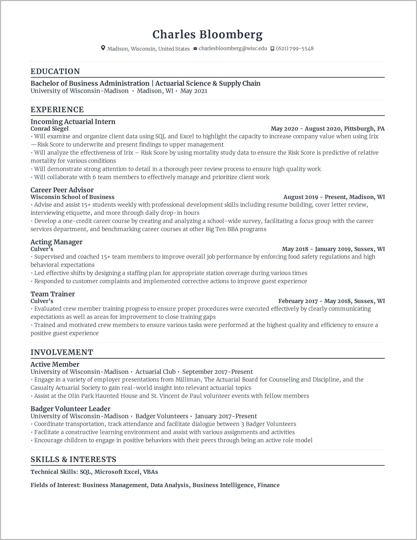 Excel At Working With Teams Resume