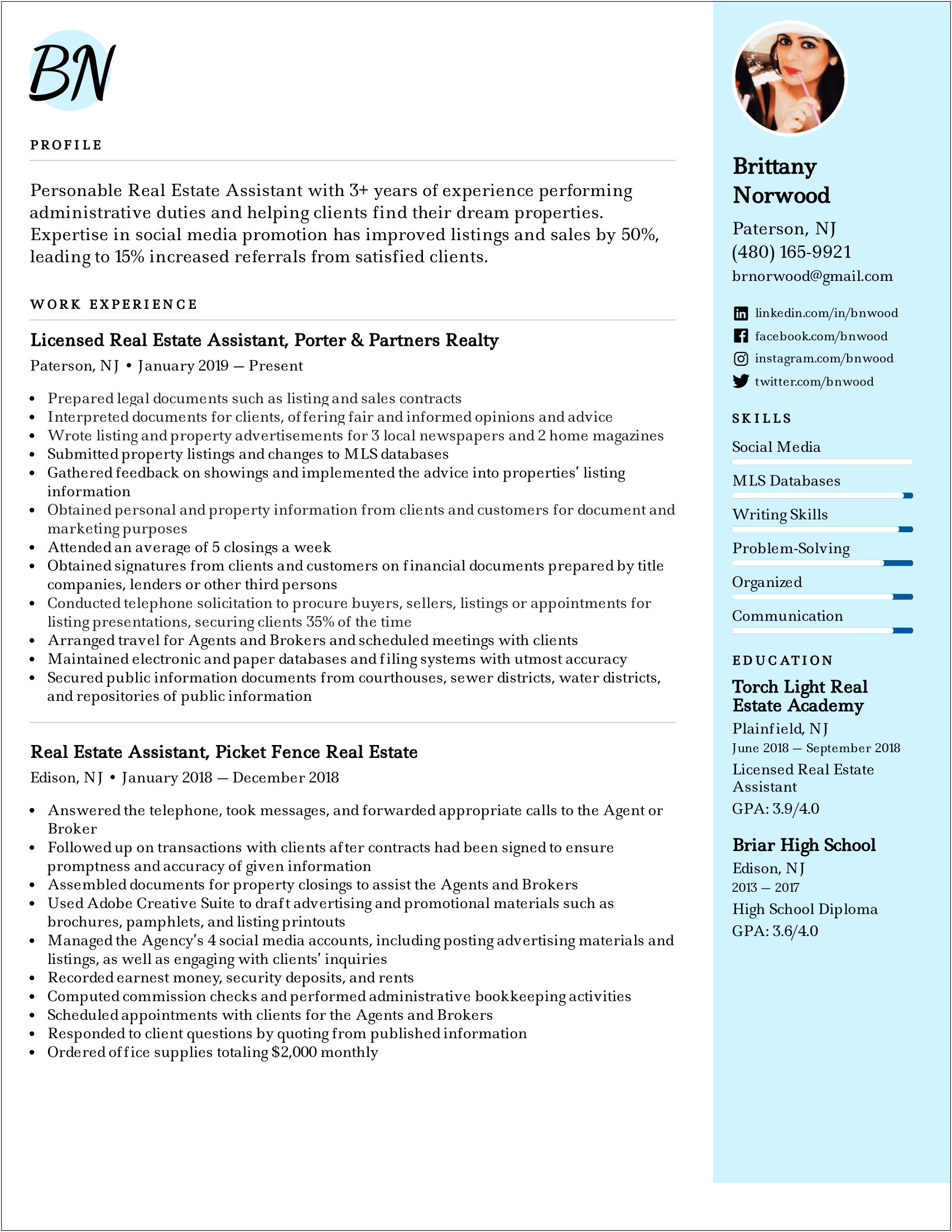 Executive Assistant Resume Example 2017