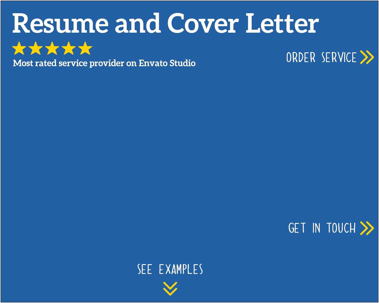 Executive Resume And Cover Letter Service