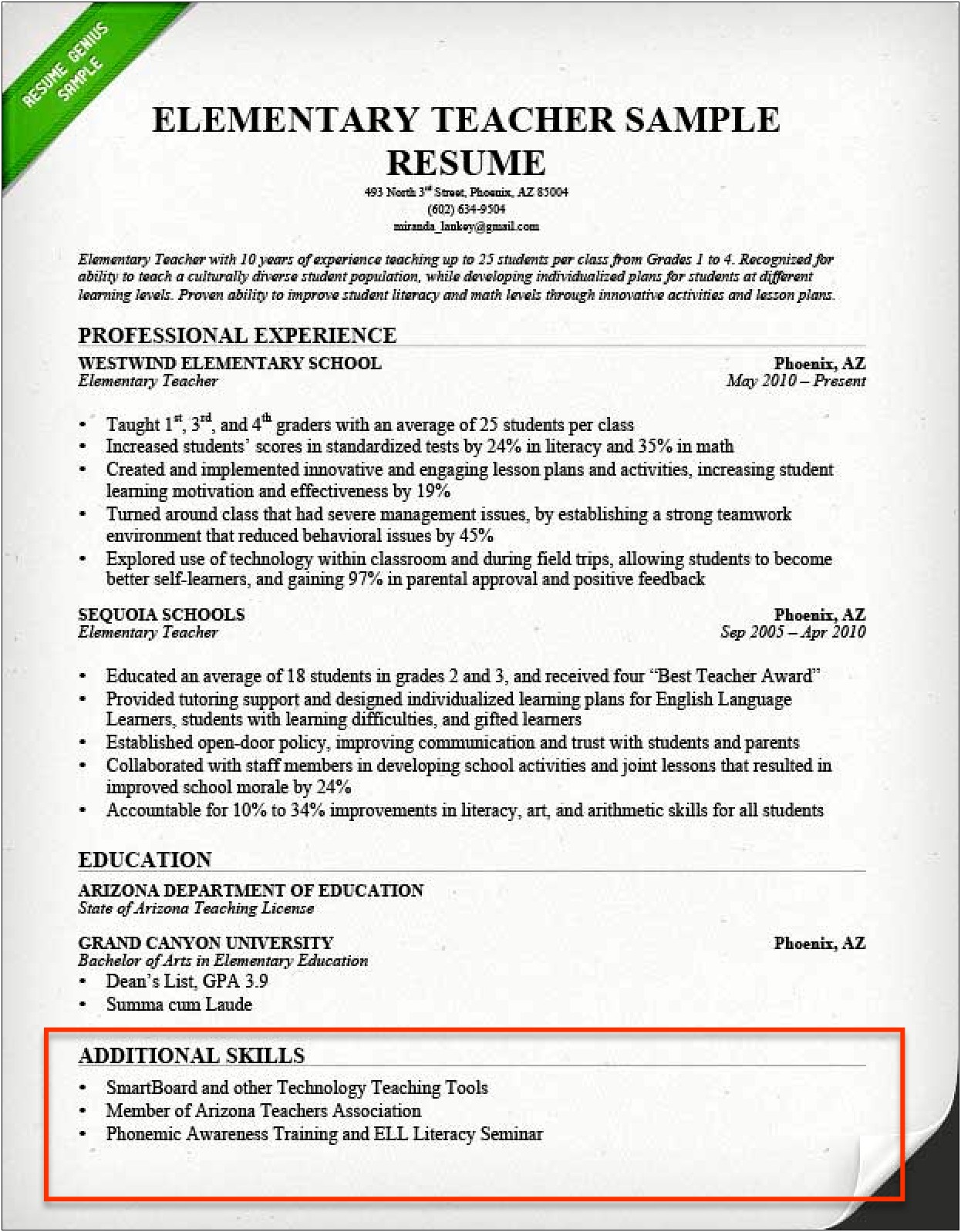 Expale Of Skills To List On Resume