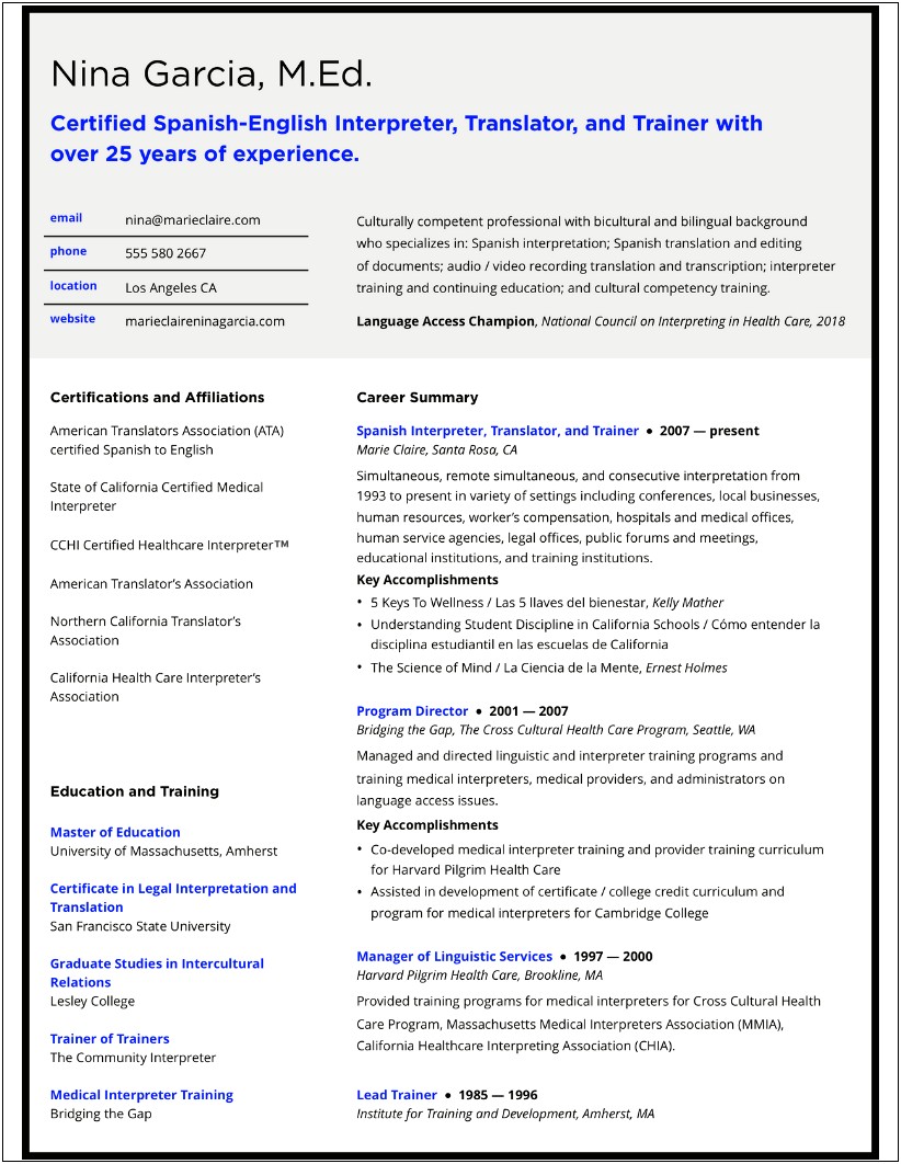 Experience For General Transcription Resume Examples
