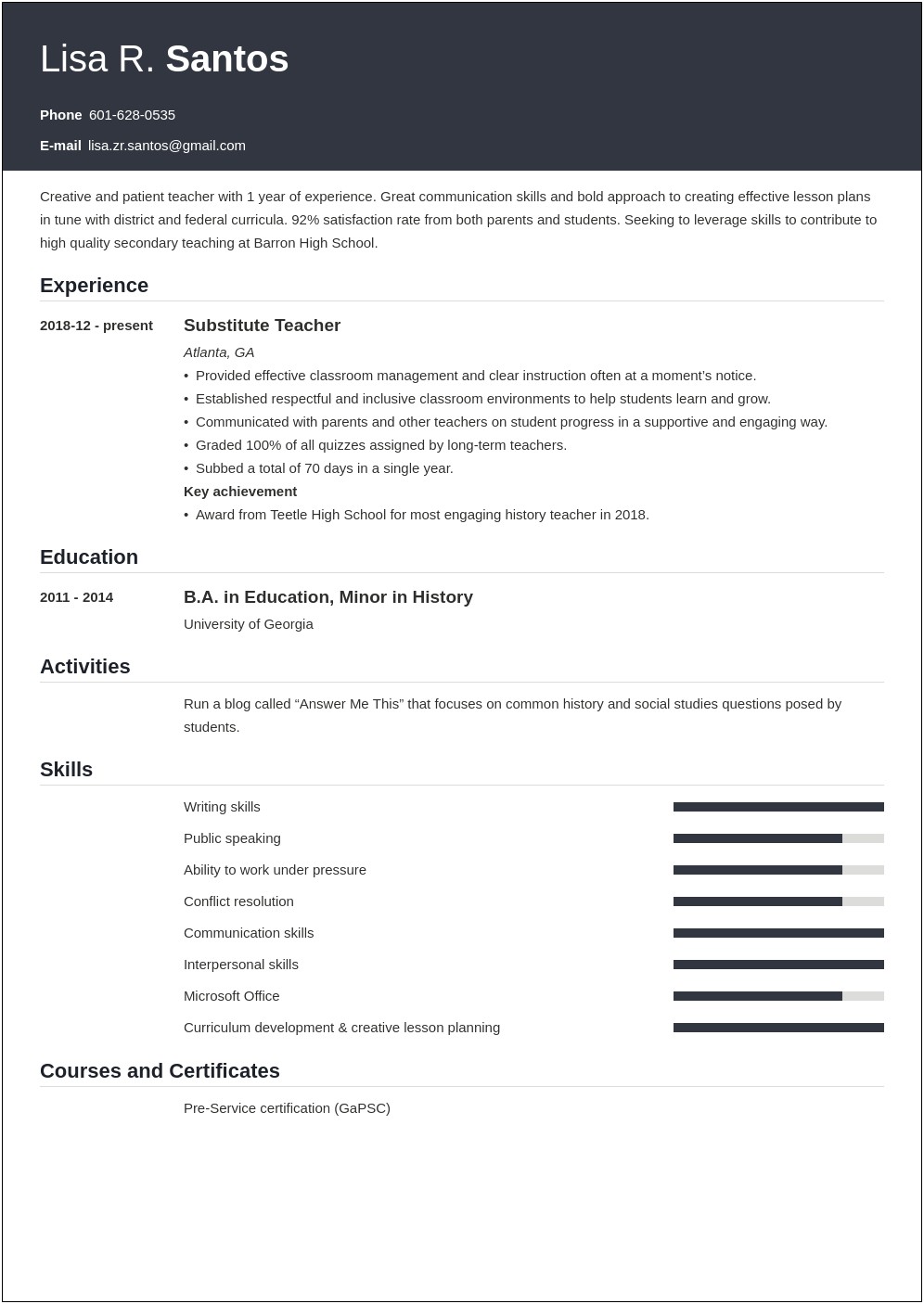 Explainig Job Creation On Resume