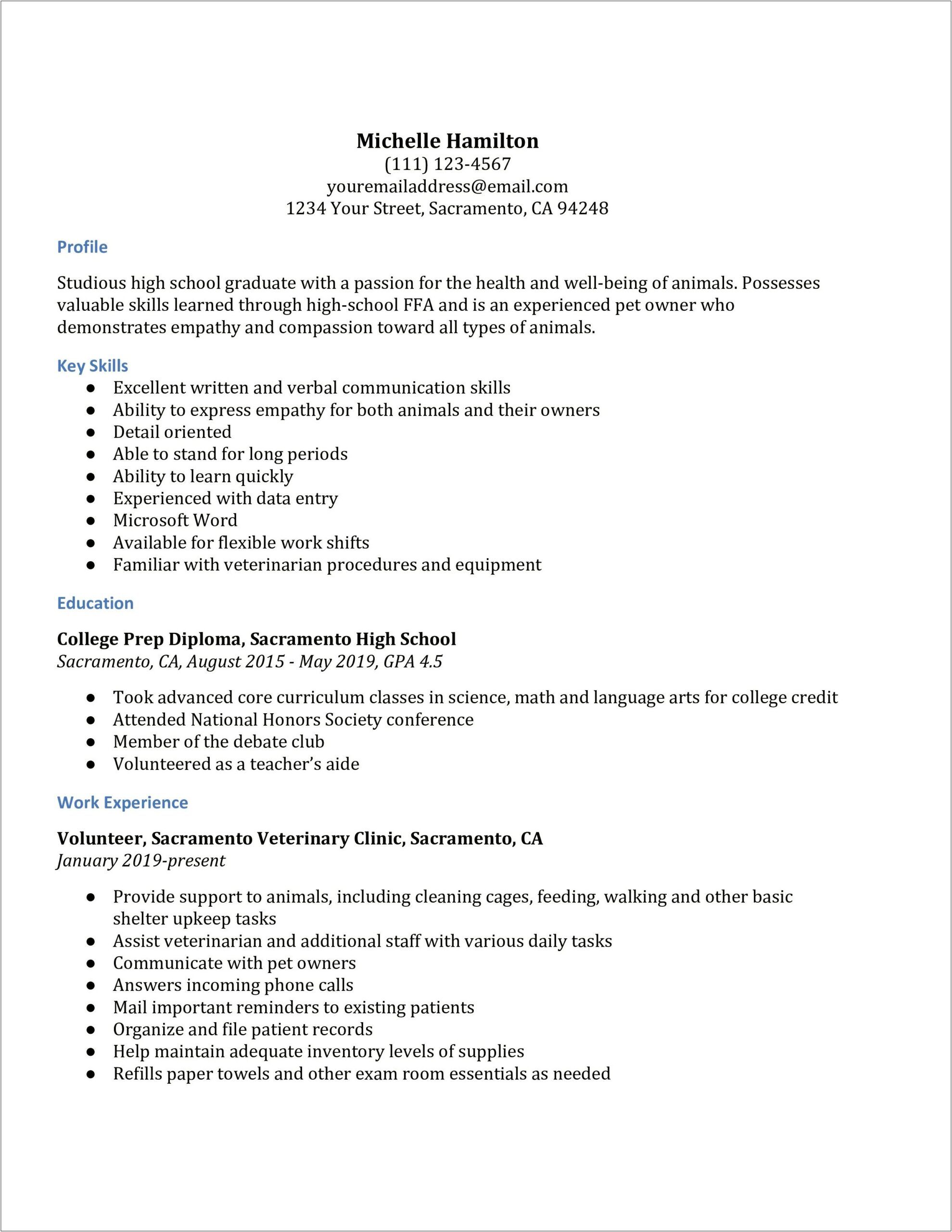 Express Experience With Shift Work On Resume