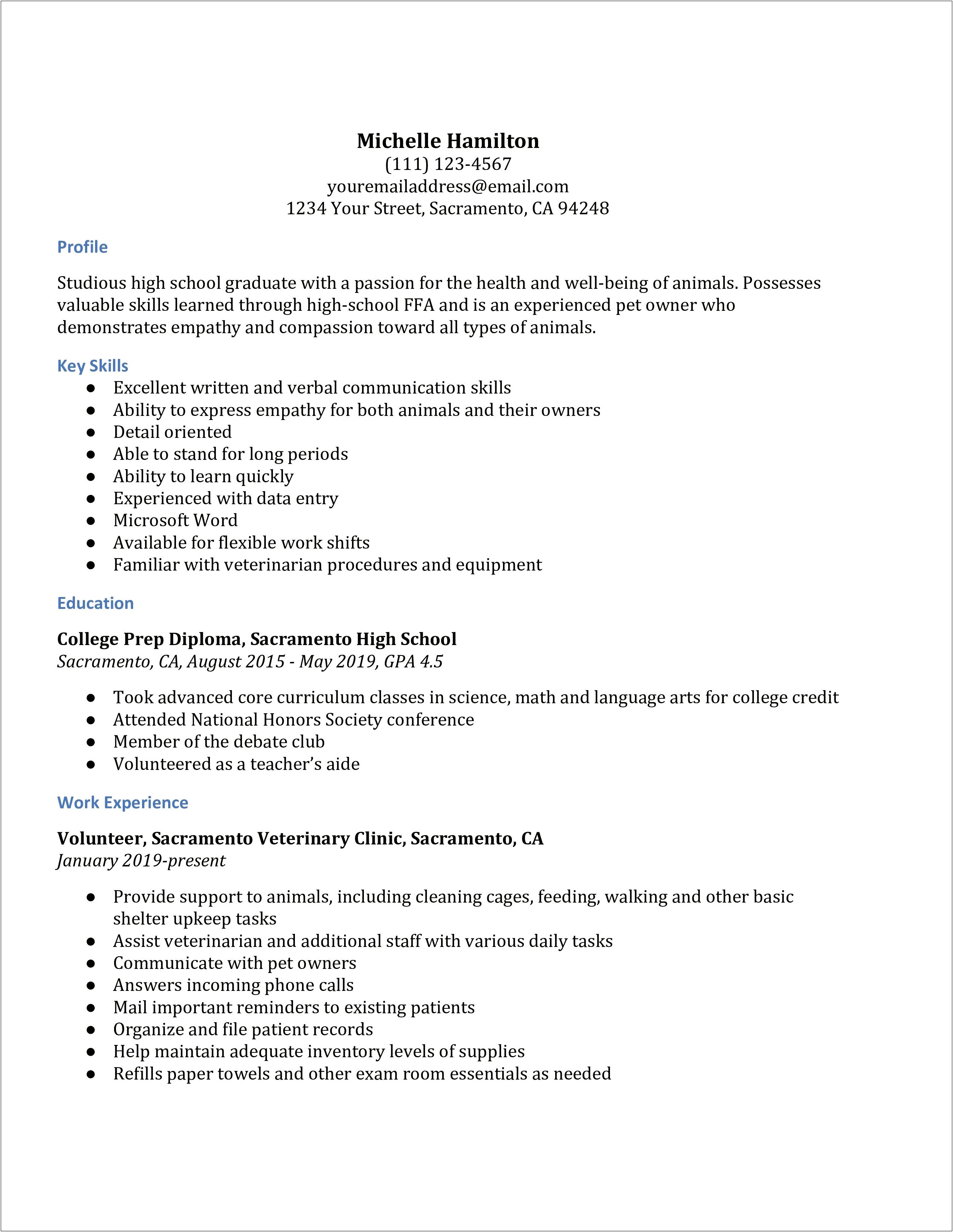 Express Experience With Shift Work On Resume