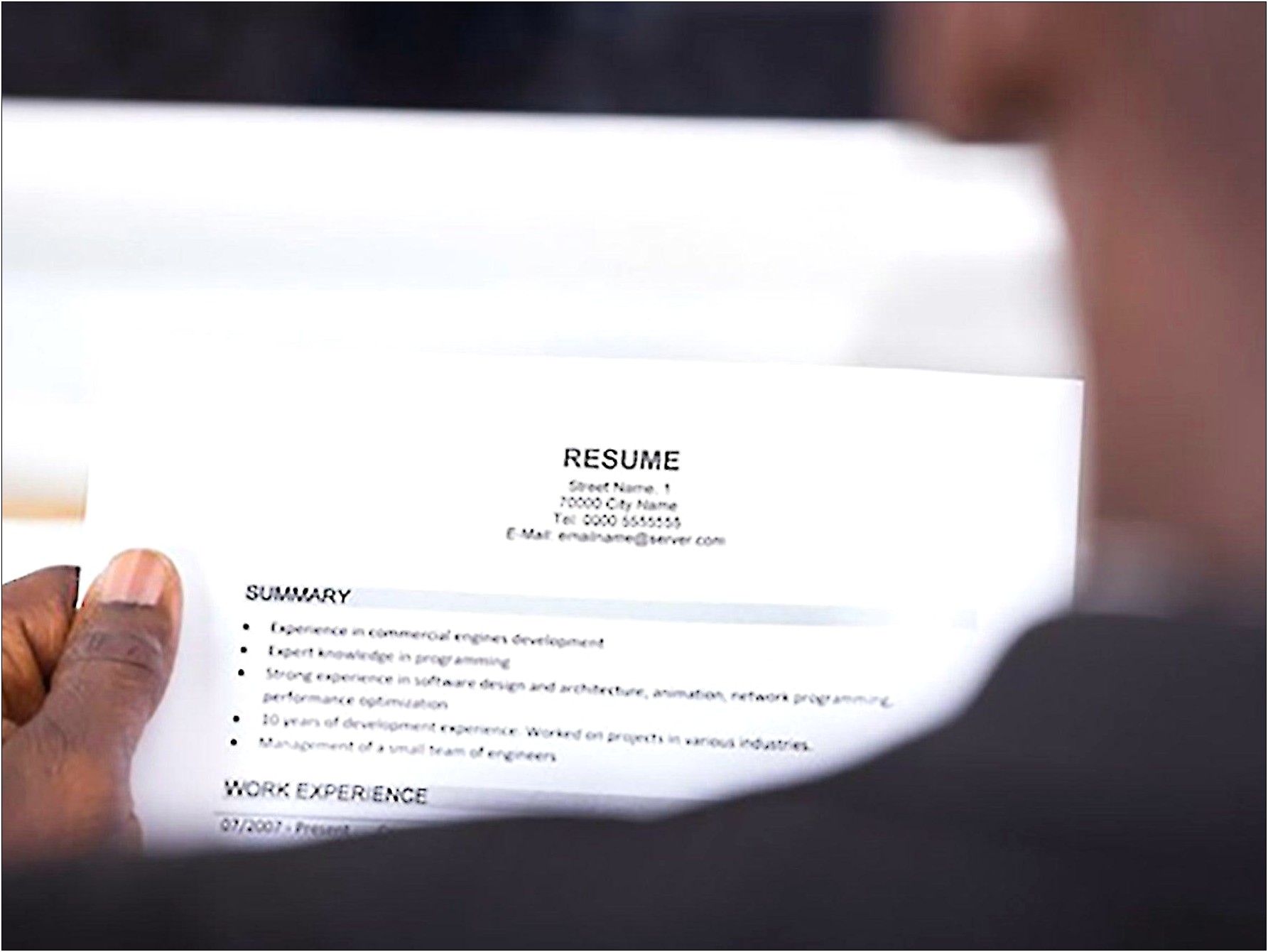 Fake Resume For Business Intelligence Manager