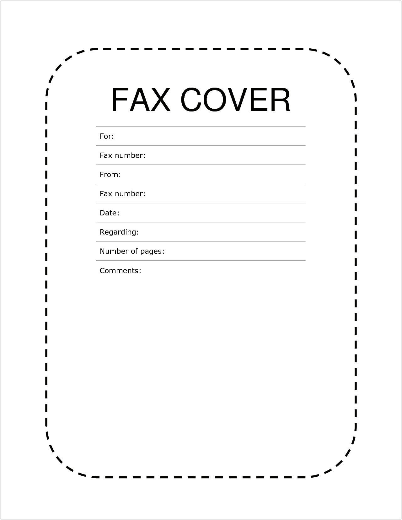 Fax Cover Sheet Resume Sample