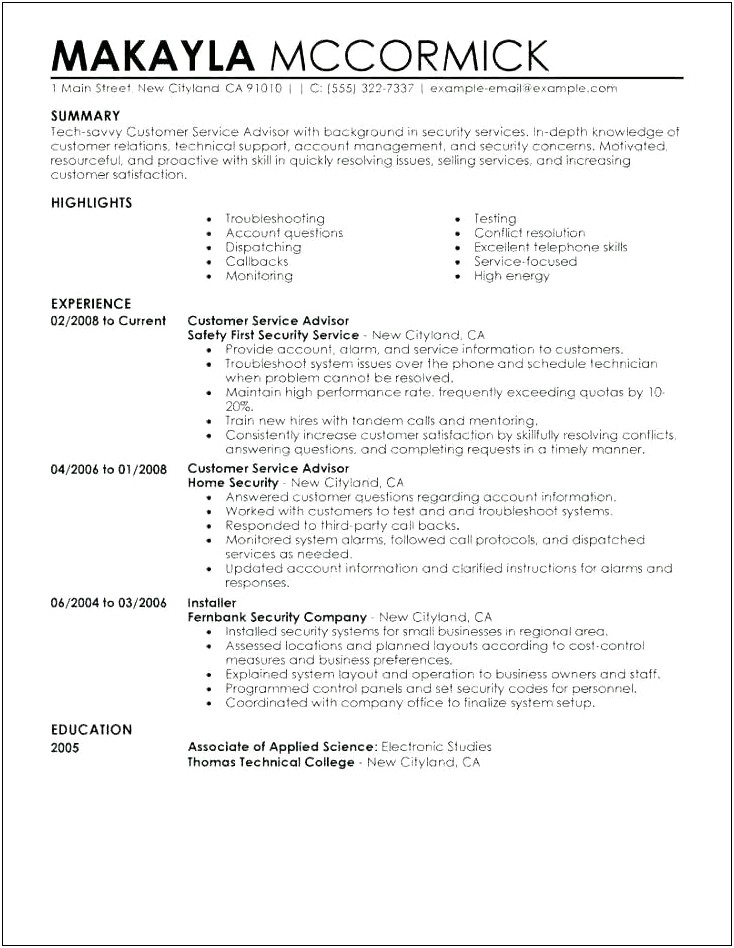 Fcall Center Inancial Professional Resume Sample