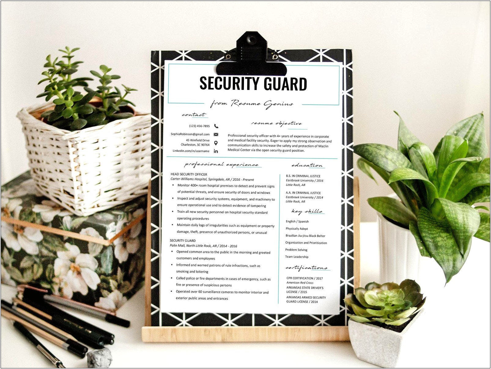 Fire Arm Security Objective Resume