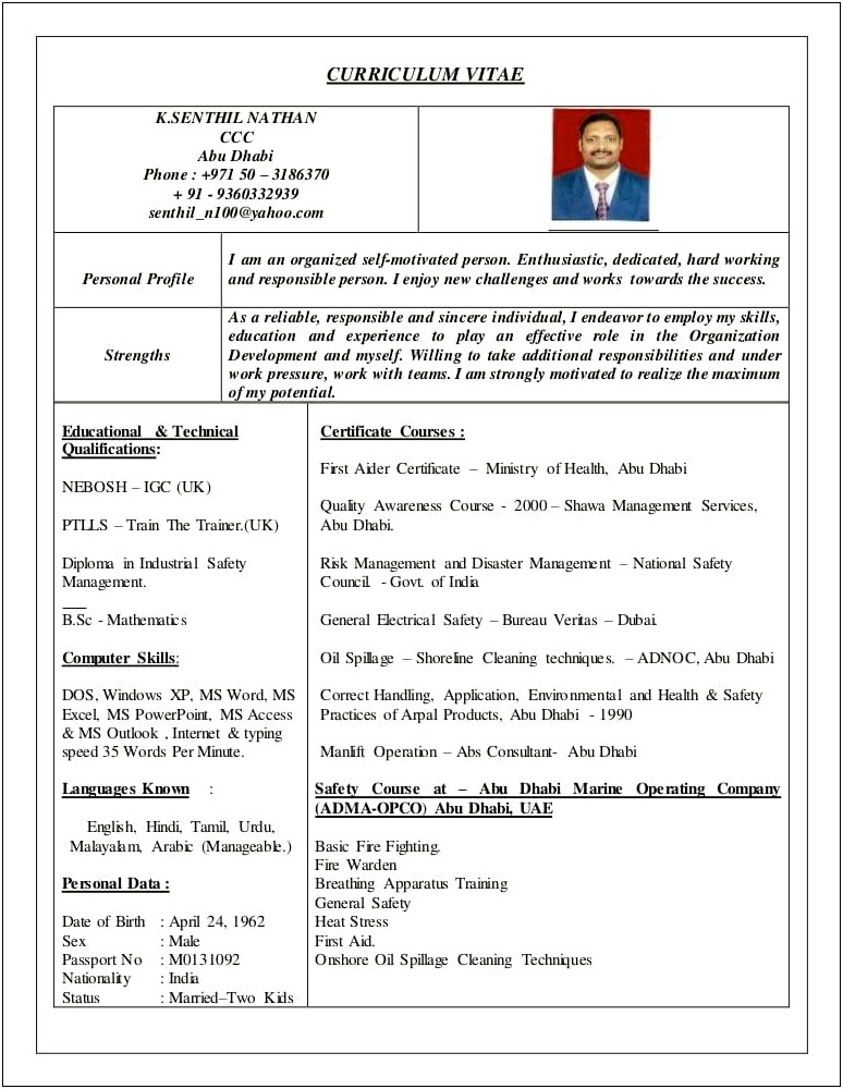Fire Safety Director Resume Sample