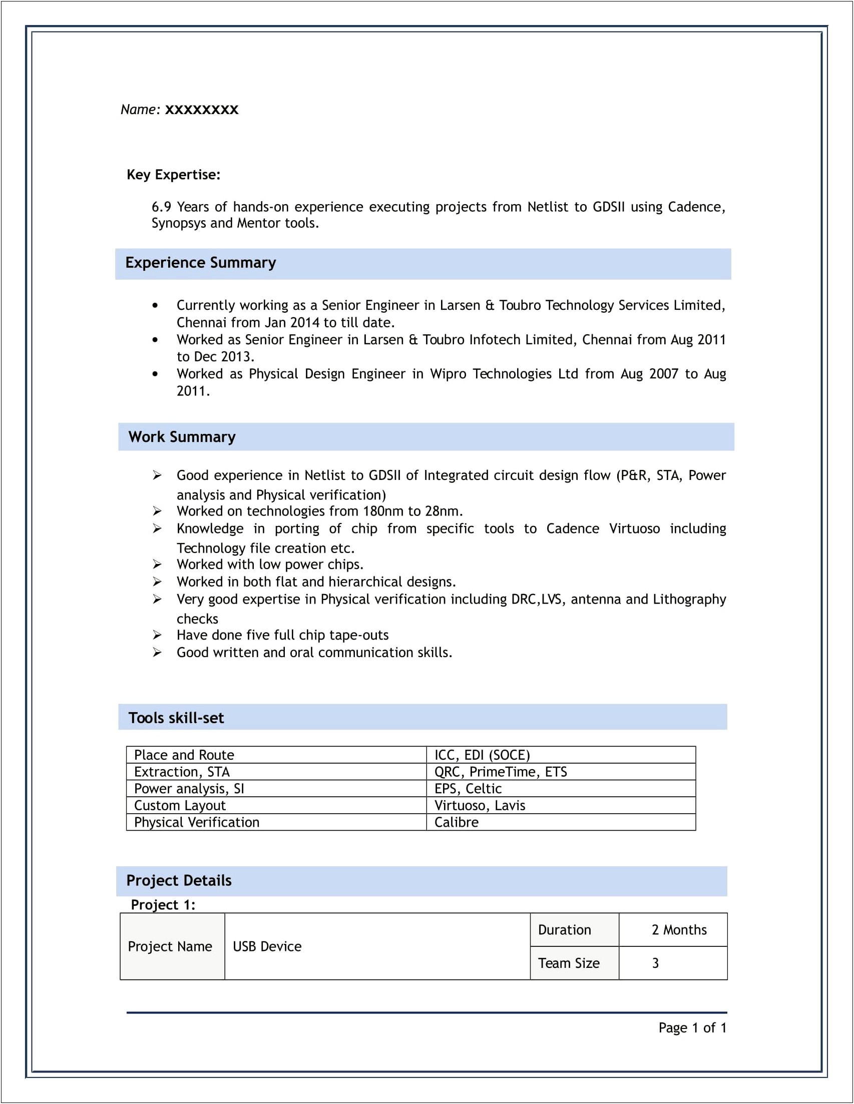 Format Of Best Resume For A Fresher Engineer