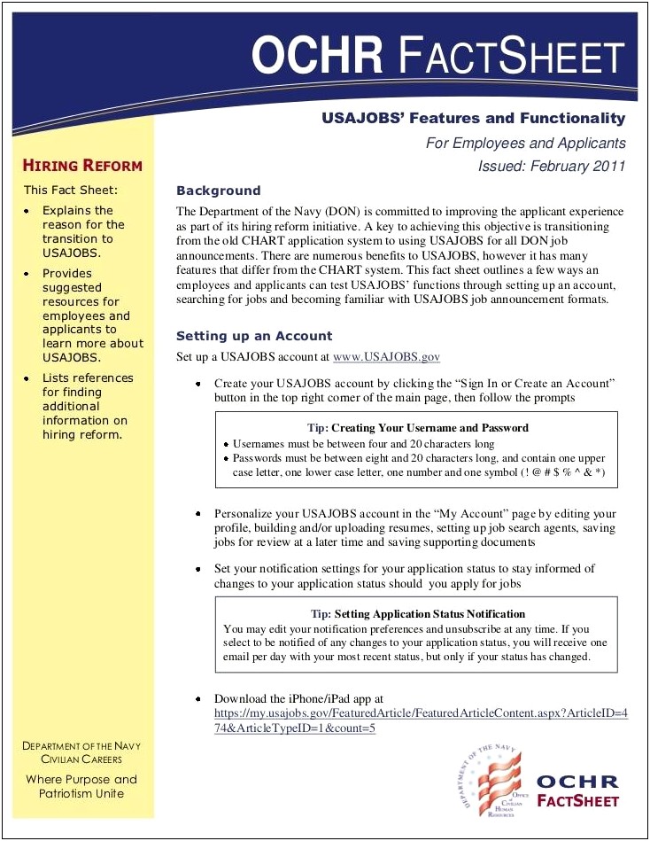Formatting Problems On Usa Jobs Profile Dashboard Resume