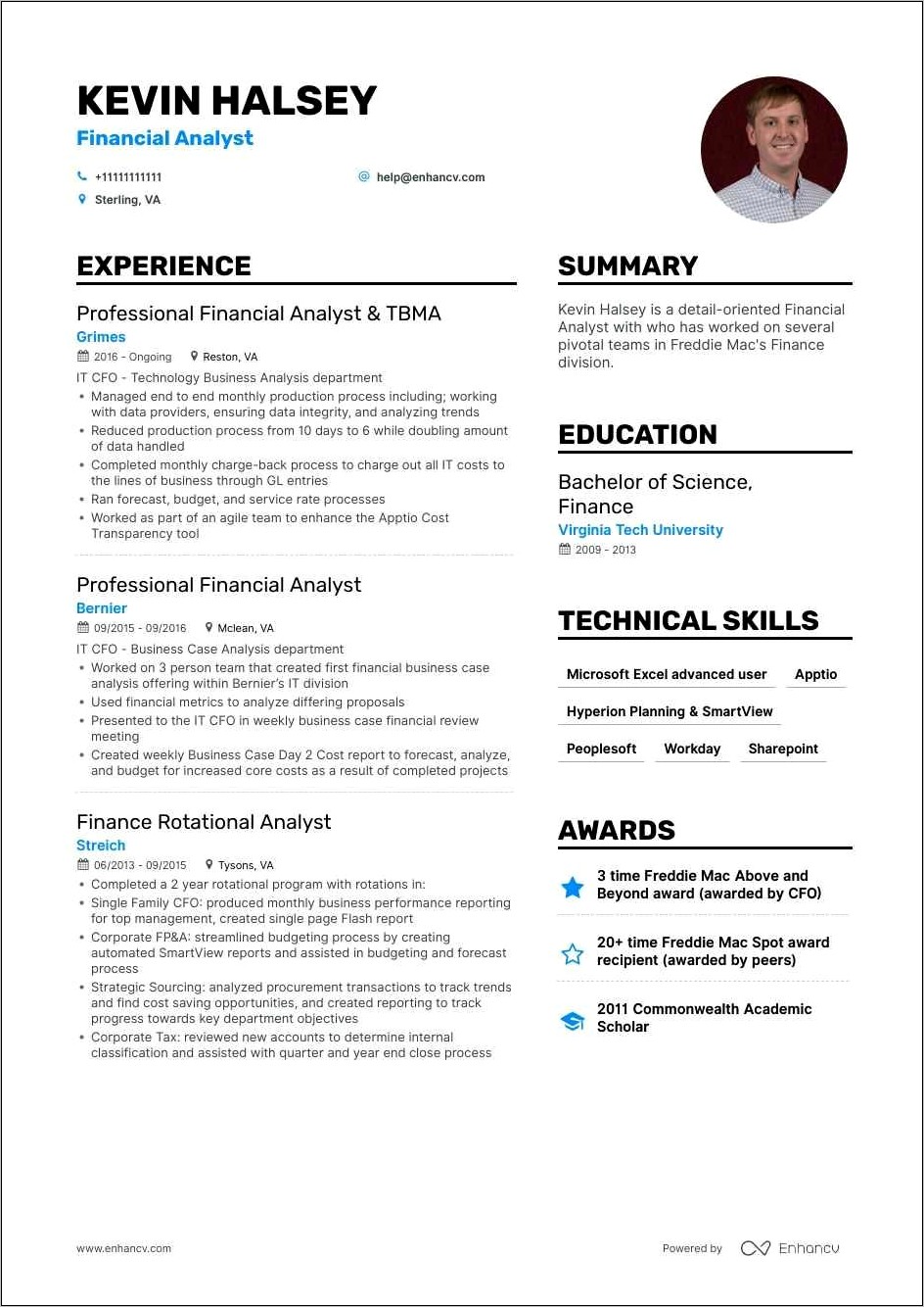Fp&a Manager Resume Examples