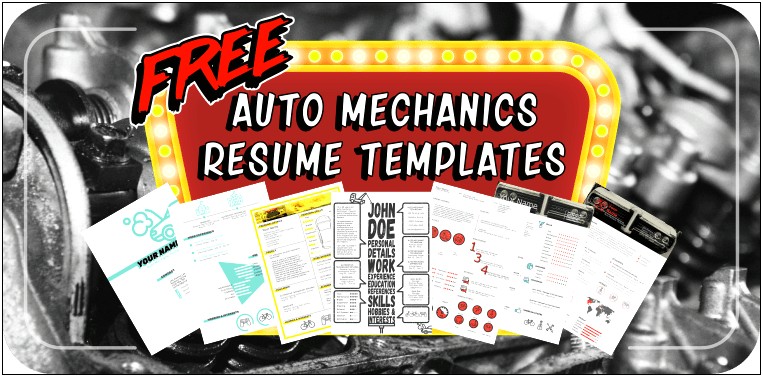 Free Auto Mechanic Resume Templates
