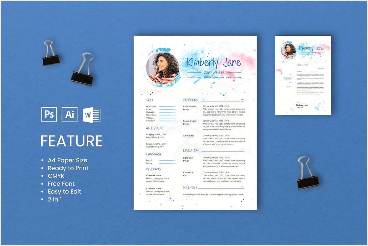 Free Business Resume Templates Word