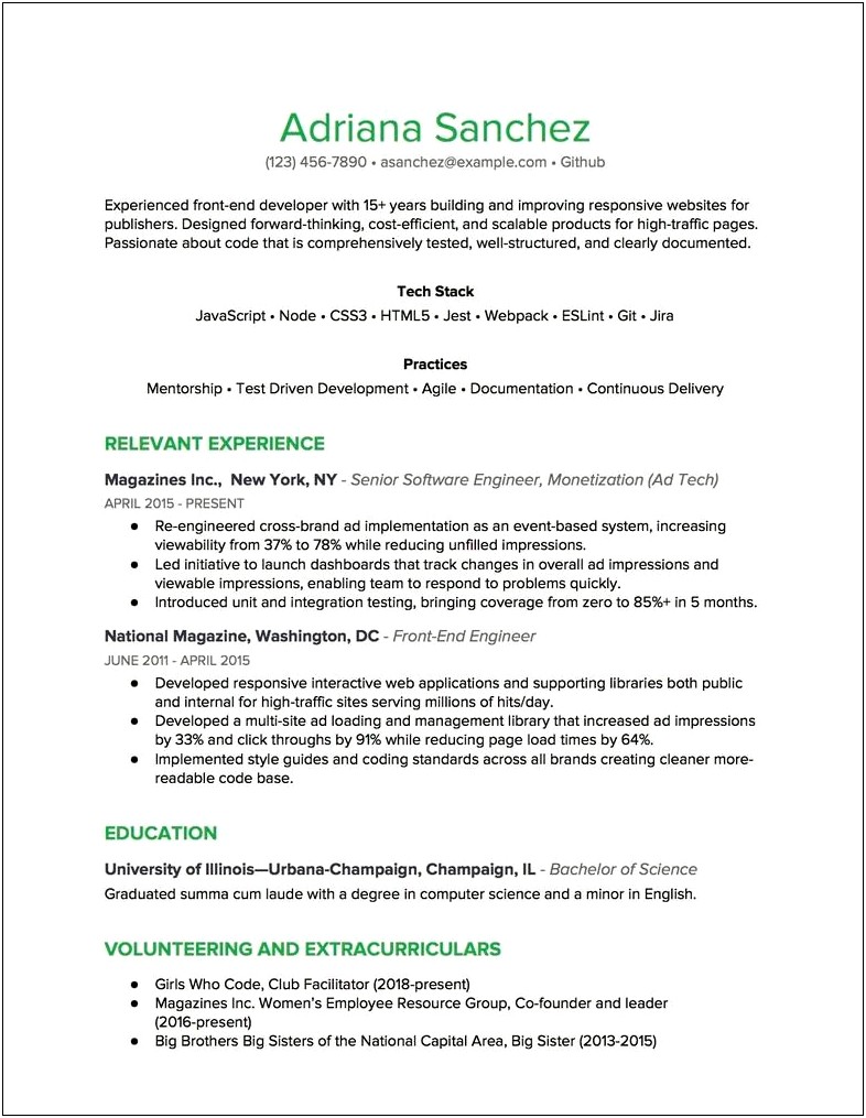 Free Combination Resume Template 2018