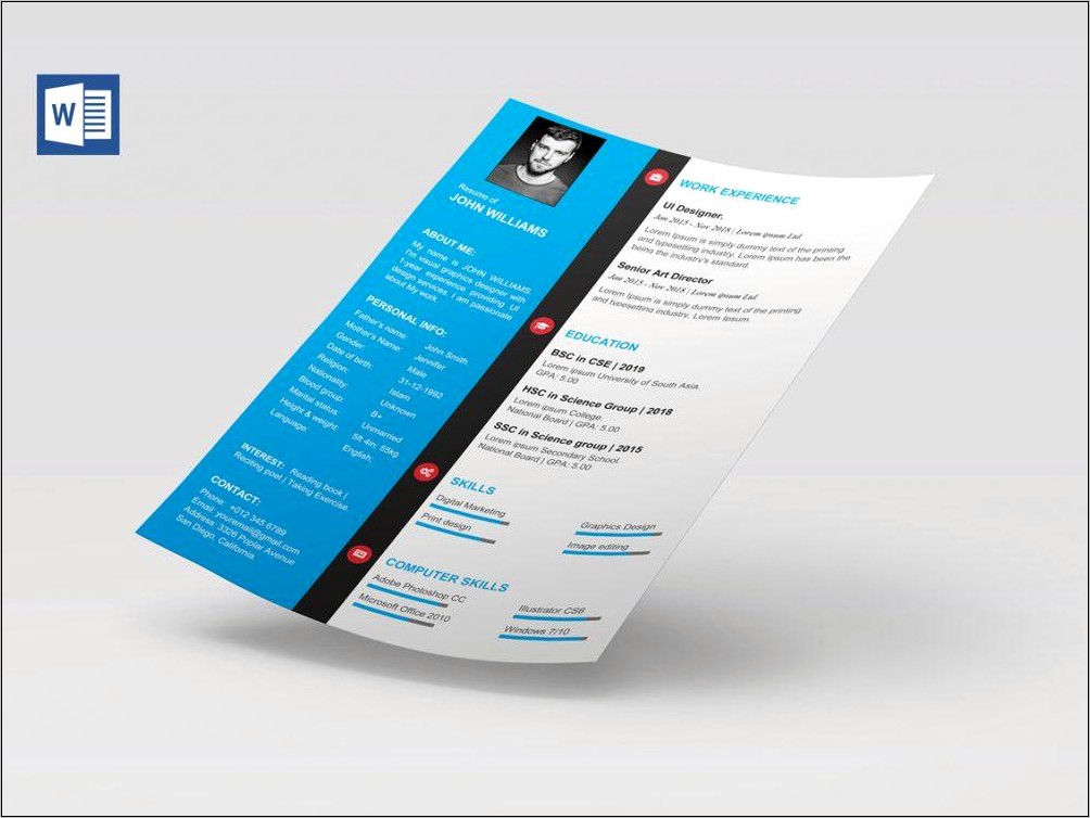 Free Copy Of Resume Template