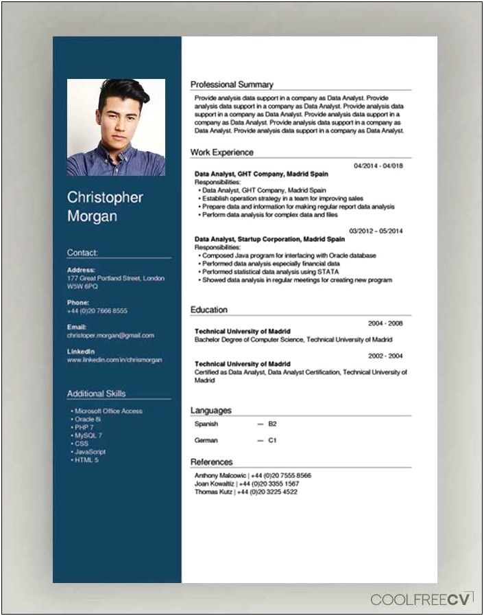 Free Creation Of A Resume