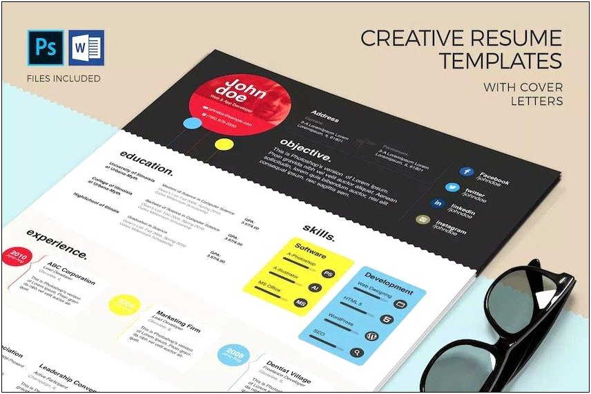 Free Creative Resume Template Psd Id