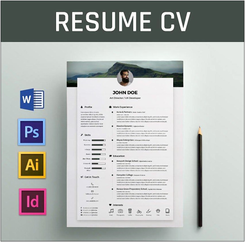 Free Creative Resume Templates Download Pdf